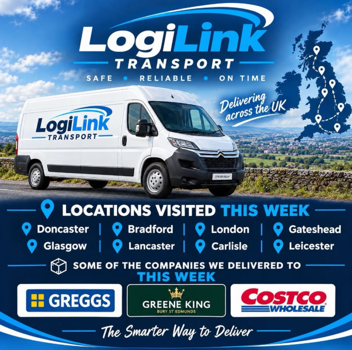 LogiLink Transport van, delivering across the UK